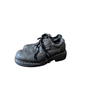 Doc Marten Oxford‎ Size 9 Chunky Platform 9272 Made In England Black Lace Up